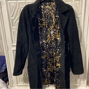 Dennis basso suede coat